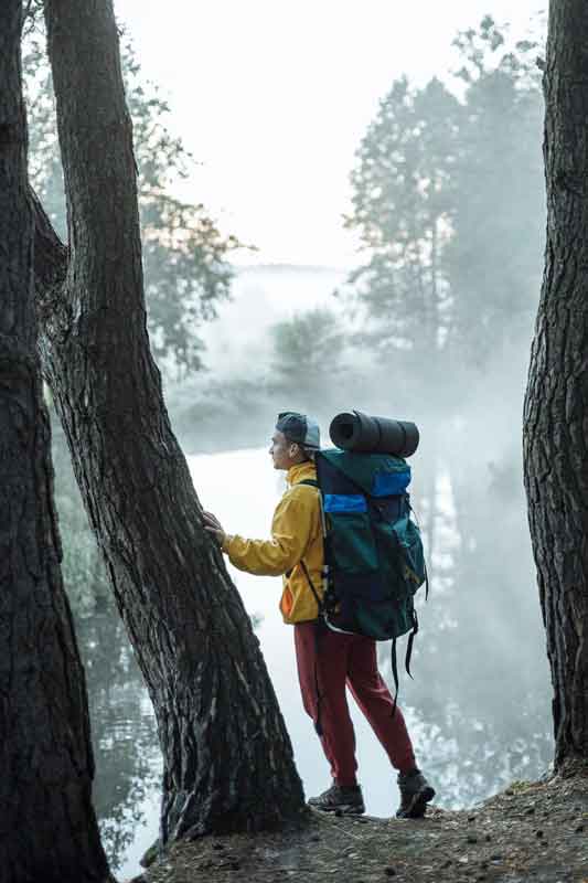 homme en montagne